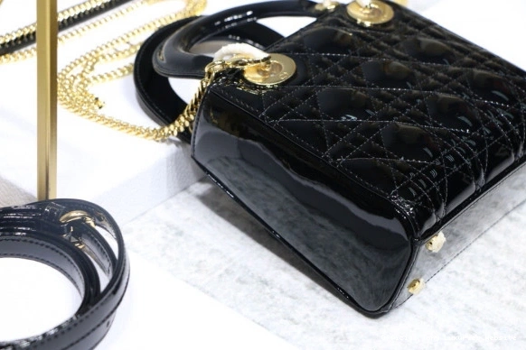 Tony Luxuries With Mini diro leather Cow Lady patent 0812